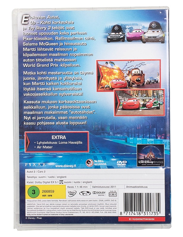 Autot 2 - DVD - DVD-elokuvat - 10105504301 - 1