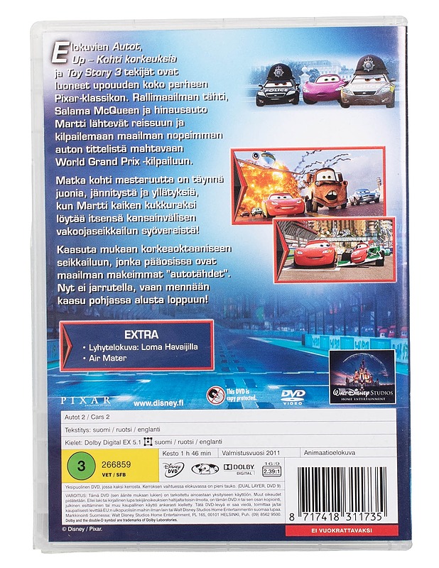 Autot 2 - DVD  - DVD-elokuvat - 10105504306 - 1