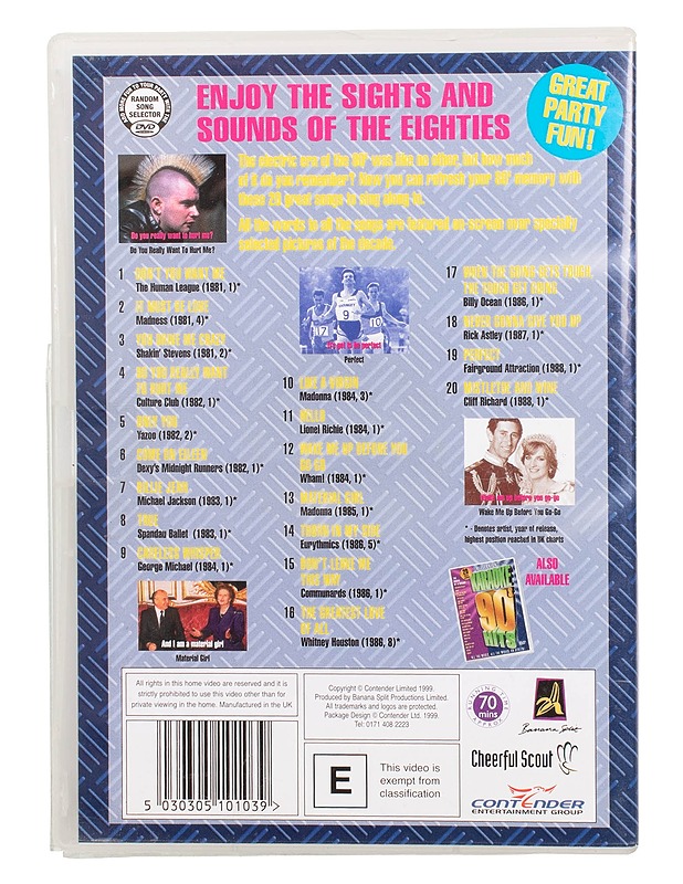 Karaoke 80's hits - DVD - DVD-elokuvat - 10105504308 - 1