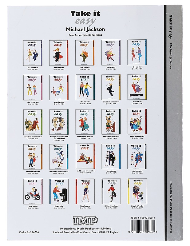 Take it easy : Easy arrangements for piano - Michael Jackson - Musiikki- ja elokuvakirjat - 10105504316 - 1