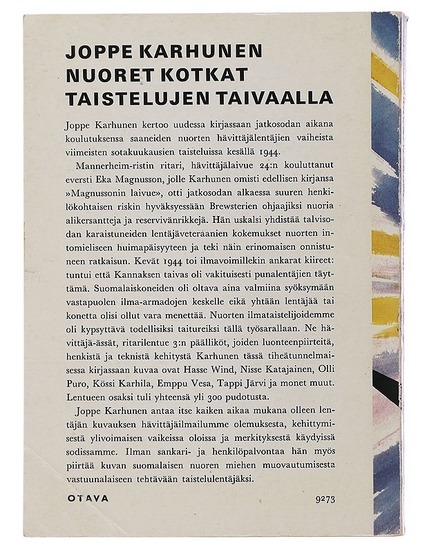 Nuoret kotkat taistelujen taivaalla - Karhunen, Joppe - Elämäkerrat ja muistelmat - 10105504318 - 1