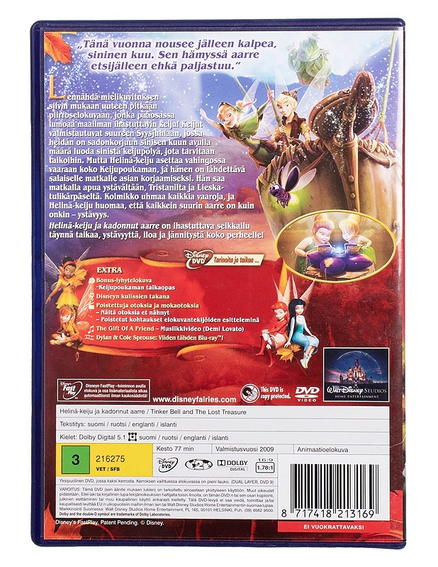 Helinä-keiju ja kadonnut aarre - DVD - DVD-elokuvat - 10105504317 - 1