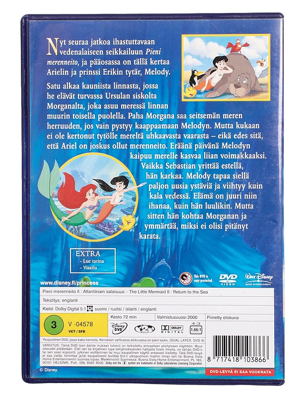 Pieni Merenneito II Atlantiksen salaisuus - DVD - DVD-elokuvat - 10105504346 - 1