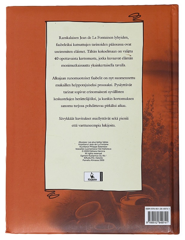 Kokoelma faabeleita - La Fontaine, Jean de - Lastenkirjat - 10105504356 - 1