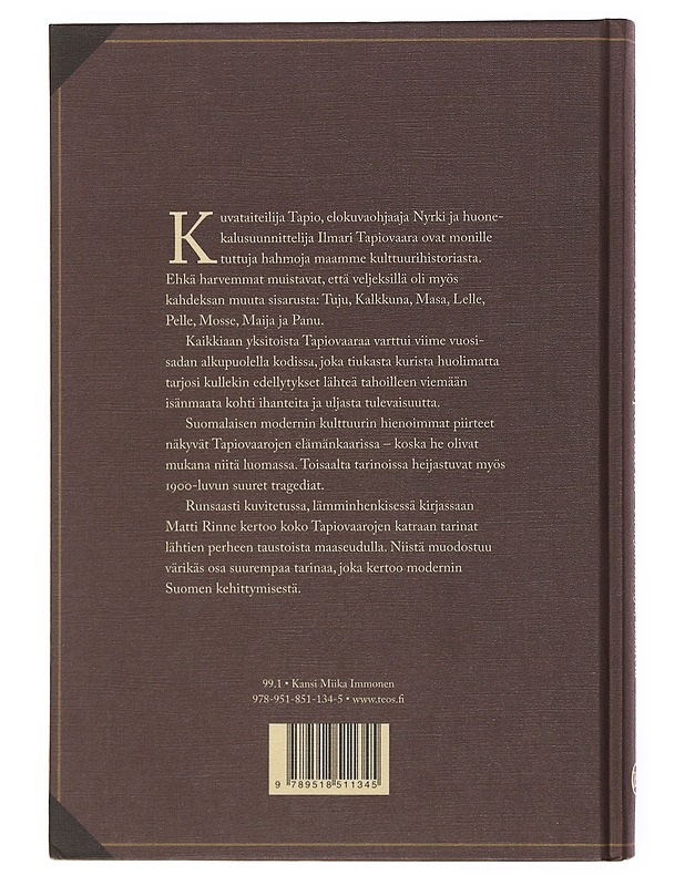 Yksitoista Tapiovaaraa - Matti Rinne - Tietokirjat - 10105504377 - 1