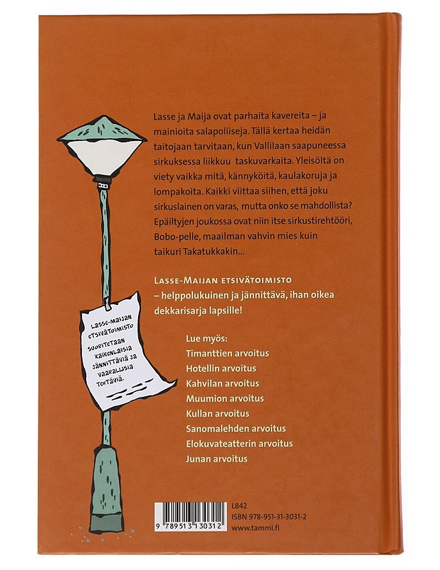 Lasse-Maijan etsivätoimisto : Sirkuksen arvoitus - Widmark, Martin - Lastenkirjat - 10105504379 - 1