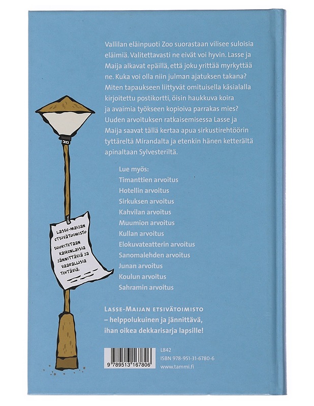 Lasse-Maijan etsivätoimisto : Eläinpuodin arvoitus - Widmark, Martin - Lastenkirjat - 10105504383 - 1