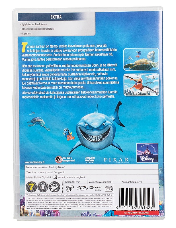 Nemoa etsimässä - DVD - DVD-elokuvat - 10105504455 - 1
