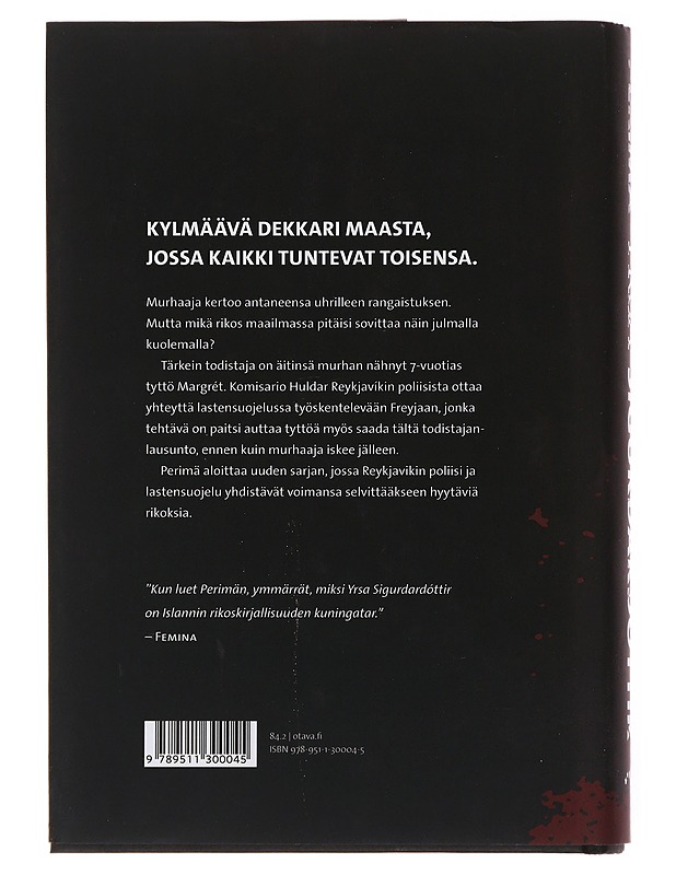 Perimä - Yrsa Sigurðardóttir - Jännitys ja dekkarit - 10105504456 - 1