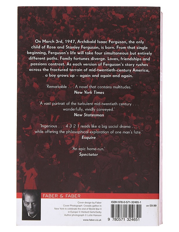 4 3 2 1 - Paul Auster - Romaanit ja novellit - 10105504495 - 1