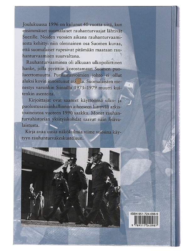 Suomi rauhanturvaajana 1956-1990 - Jarl Kronlund  - Historiakirjat - 10105504499 - 1