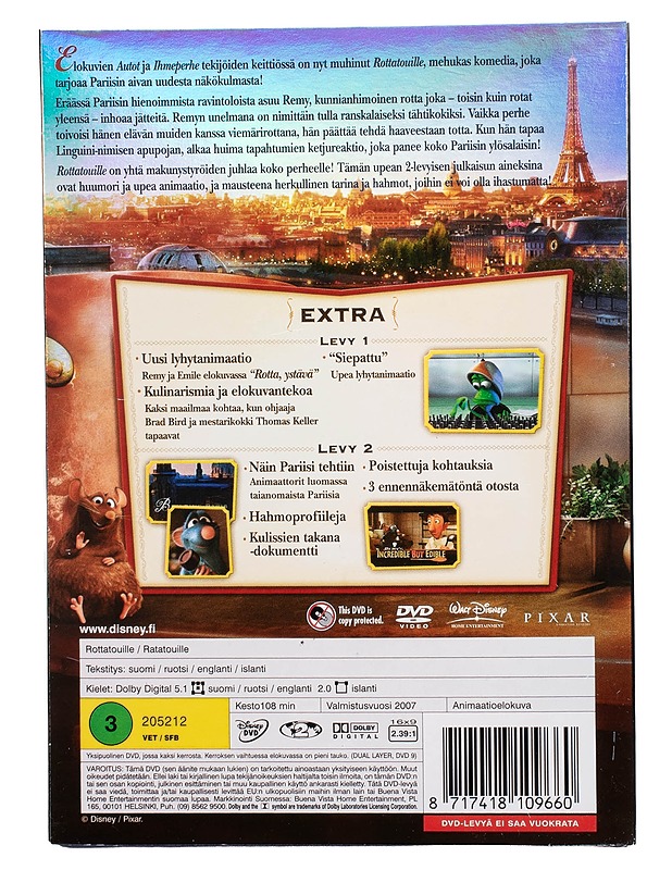 Rottatouille 2-levyinen erikoisjulkaisu  - DVD-elokuvat - 10105504501 - 1