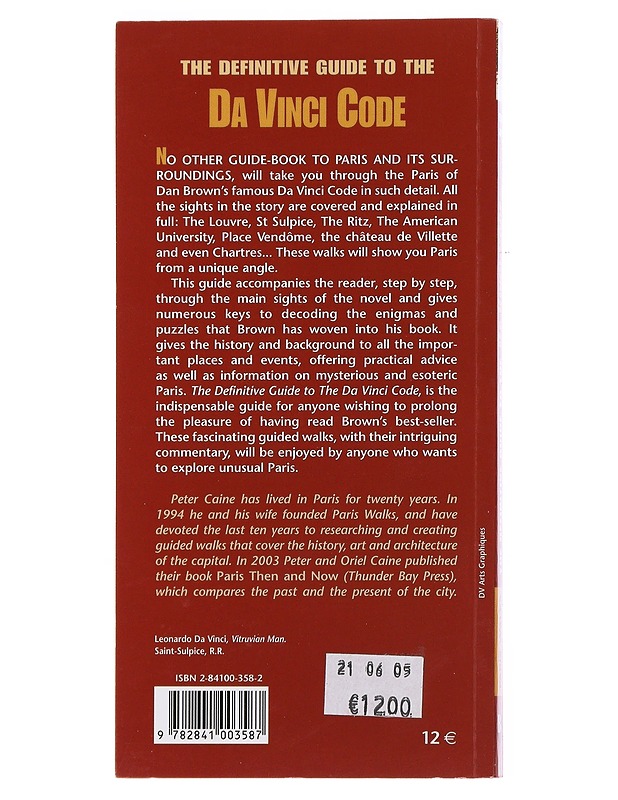 The Definitive Guide To The Da Vinci Code - Peter Caine - Tietokirjat - 10105504505 - 1