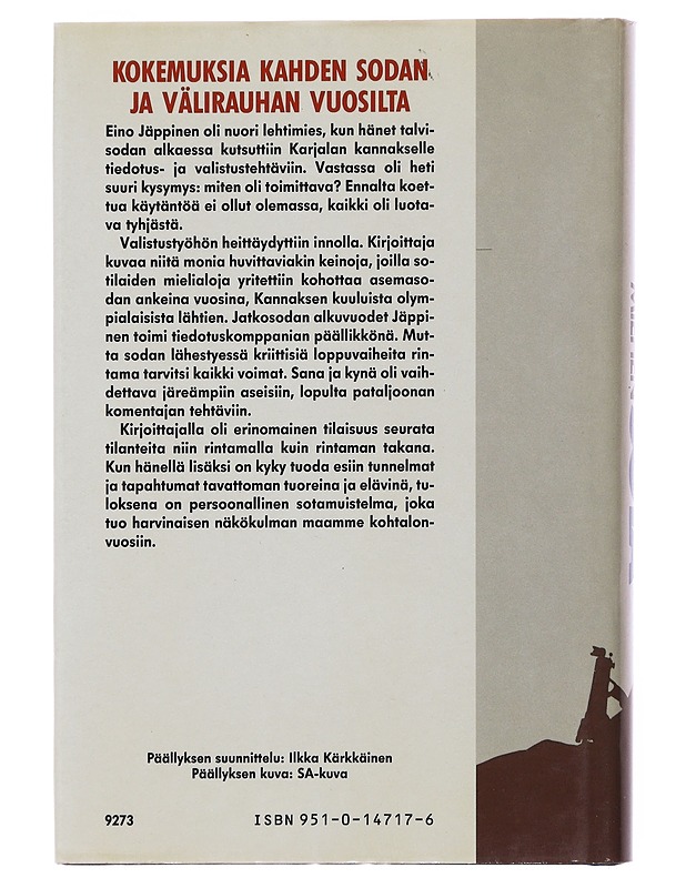 Tiedotusmiehen sota - Eino Jäppinen - Elämäkerrat ja muistelmat - 10105504509 - 1