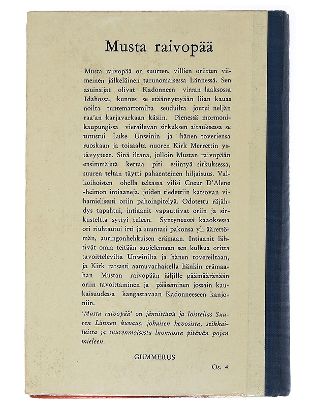 Musta raivopää - Joseph E. Chipperfield - Nuorten kirjat - 10105504529 - 1