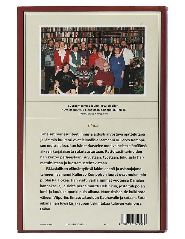 Laamanni muistelee - Kullervo Kemppinen - Elämäkerrat ja muistelmat - 10105504558 - 1