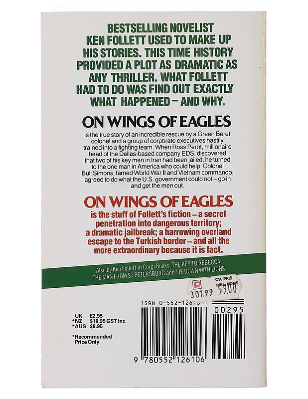 On Wings of Eagles - Ken Follett - Romaanit ja novellit - 10105504566 - 1