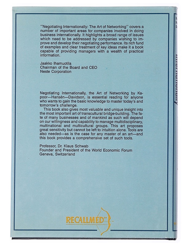 Ashok Kapoor : Negotiating internationally : the art of networking - Tietokirjat ja oppaat - 10105504581 - 1