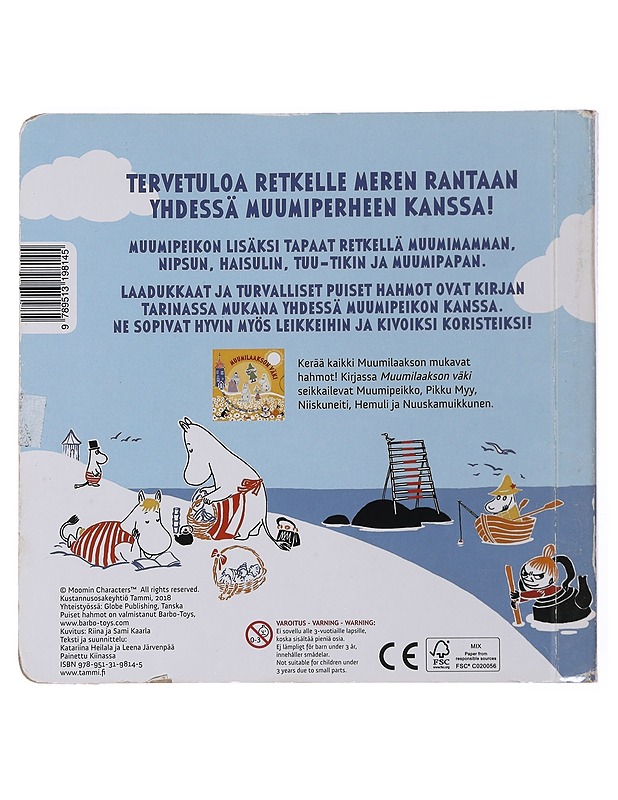 Muumilaakson väki rannalla - Kaarla, Riina - Lastenkirjat - 10105504590 - 1