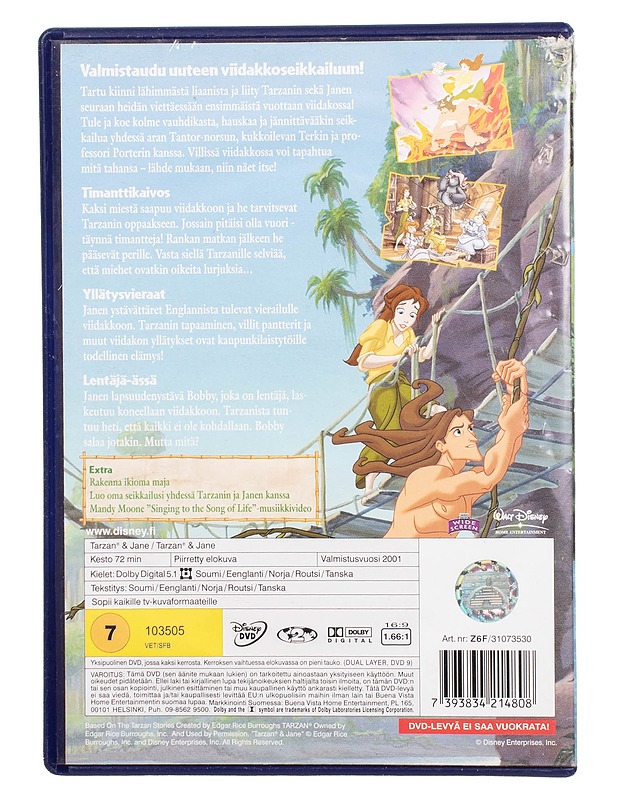 Tarzan & Jane, Tarzanin legenda - DVD - DVD-elokuvat - 10105504600 - 1