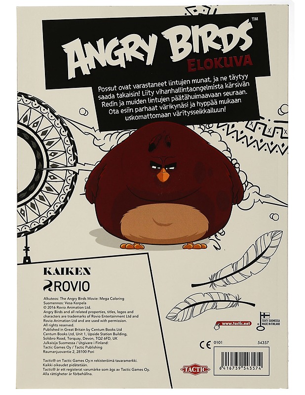 Angry Birds elokuva - Hurja värityskirja - Lastenkirjat - 10105504609 - 1