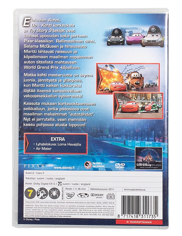 Autot 2 - DVD - DVD-elokuvat - 10105504691 - 1