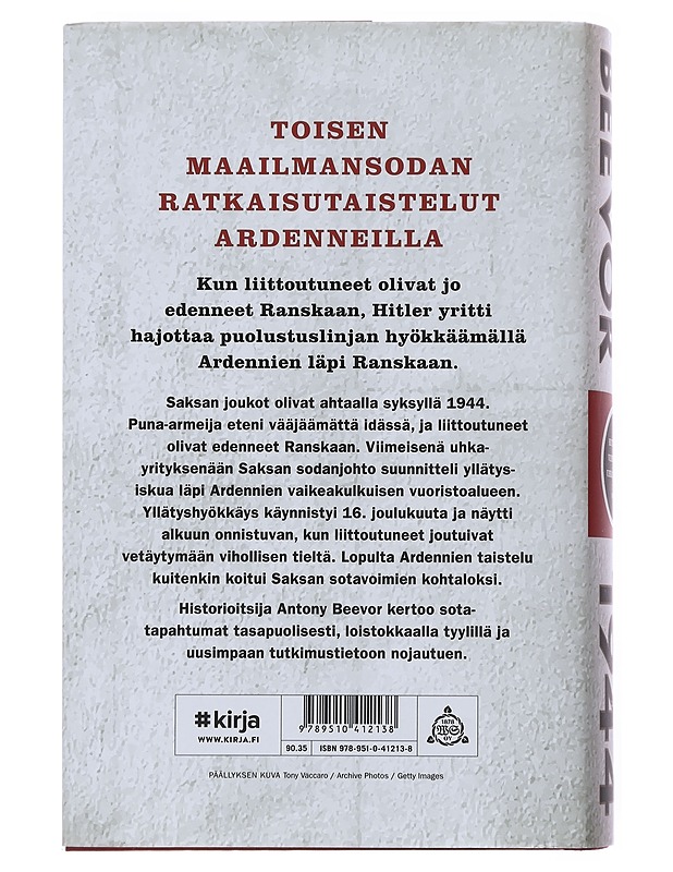 Ardennit 1944 : Hitlerin viimeinen uhkayritys - Beevor, Antony - Historiakirjat - 10105504760 - 1