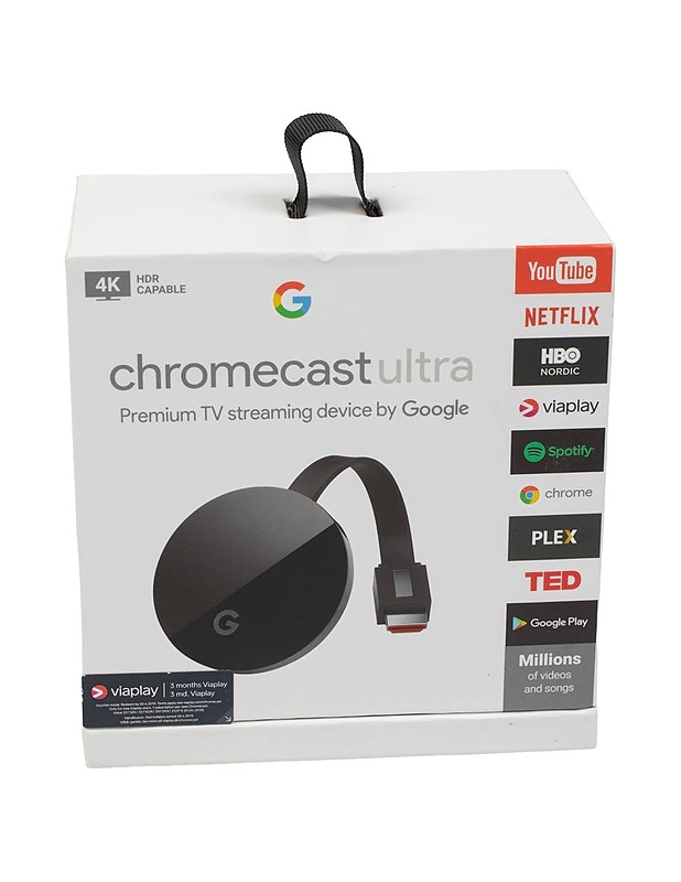 CHROMECAST ULTRA 4K Television striimauslaite - Muu elektroniikka - 10105504769 - 0