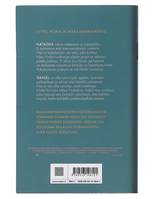 Aurinko on tähti - Yoon, Nicola - Tietokirjat ja oppaat - 10105504764 - 1