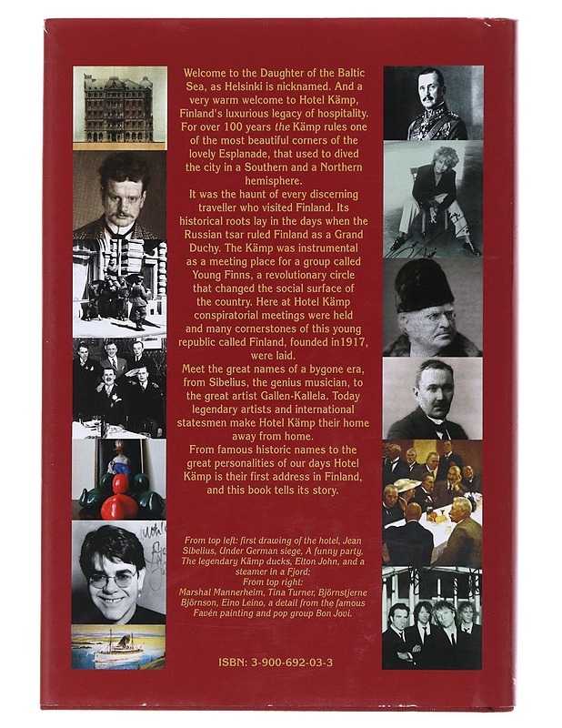 Hotel Kämp Helsinki - Augustin, Andreas - Historiakirjat - 10105504826 - 1