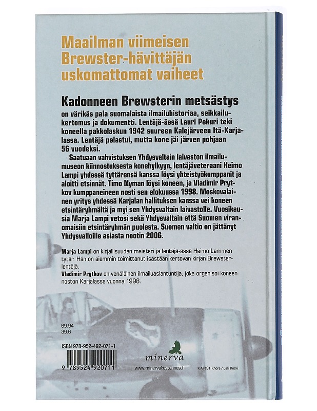 Kadonneen Brewsterin metsästys - Lampi, Marja - Historiakirjat - 10105504839 - 1