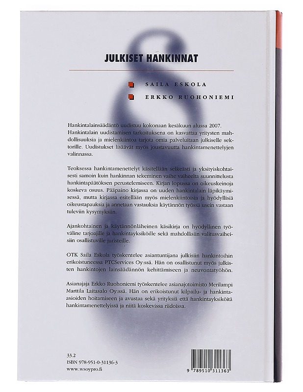 Julkiset hankinnat - Eskola , Saila ; Ruohoniemi , Erkko - Tietokirjat ja oppaat - 10105504879 - 1