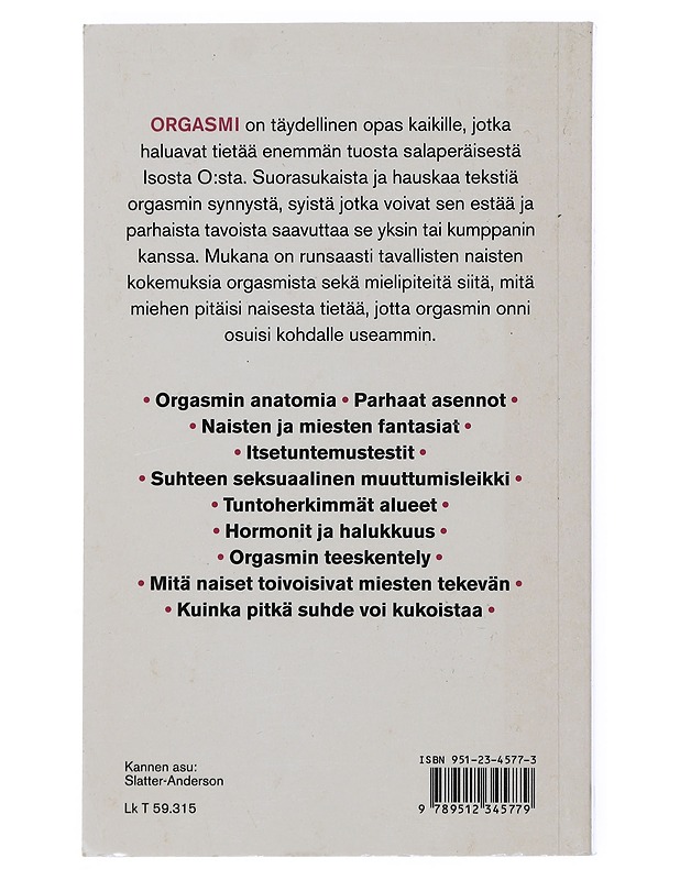 Orgasmi - Barker, Tara - Tietokirjat ja oppaat - 10105504898 - 1