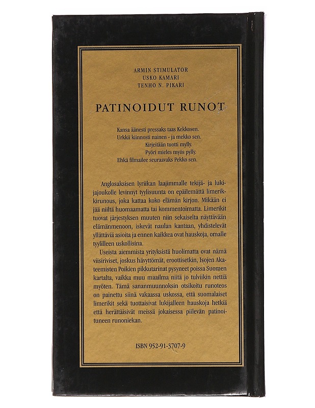 Patinoidut runot - Stimulator, Armin - Runot ja näytelmät - 10105504930 - 1