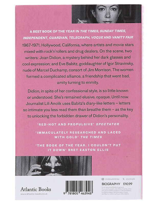 Didion & Babitz - Lili Anolik - Historiakirjat - 10105504968 - 1