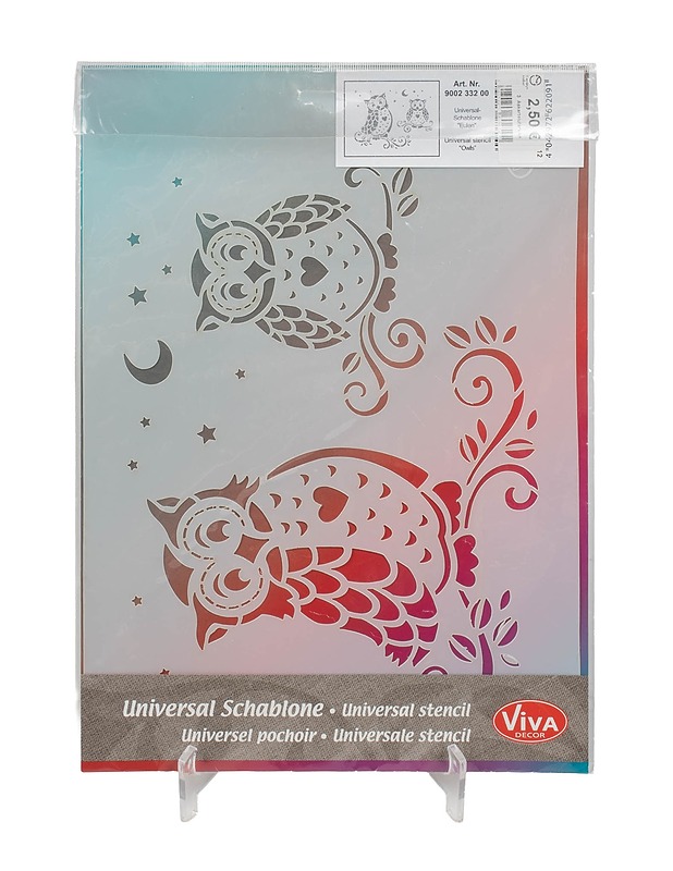 VIVA DECOR Universal stencil pöllöt - Askartelu - 10105504965 - 0