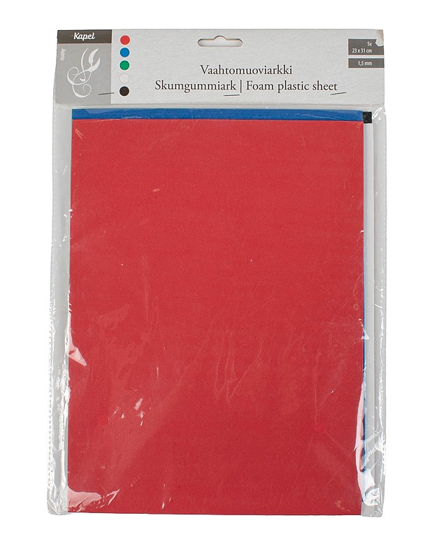 KAPEL vaahtomuoviarkki, 5 kpl - Askartelu - 10105504980 - 0