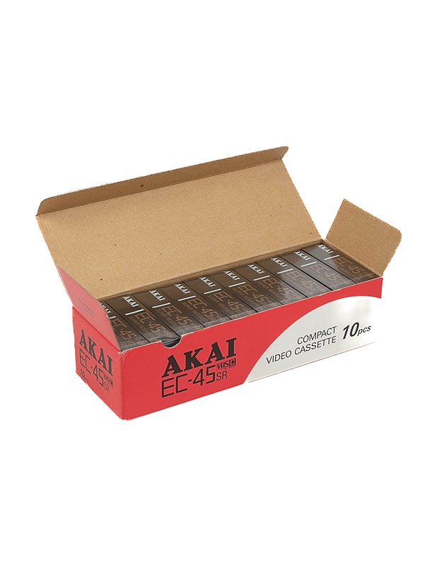 AKAI EC-45SR VHSC kasetti, 10 kpl - Muu elektroniikka - 10105505025 - 0