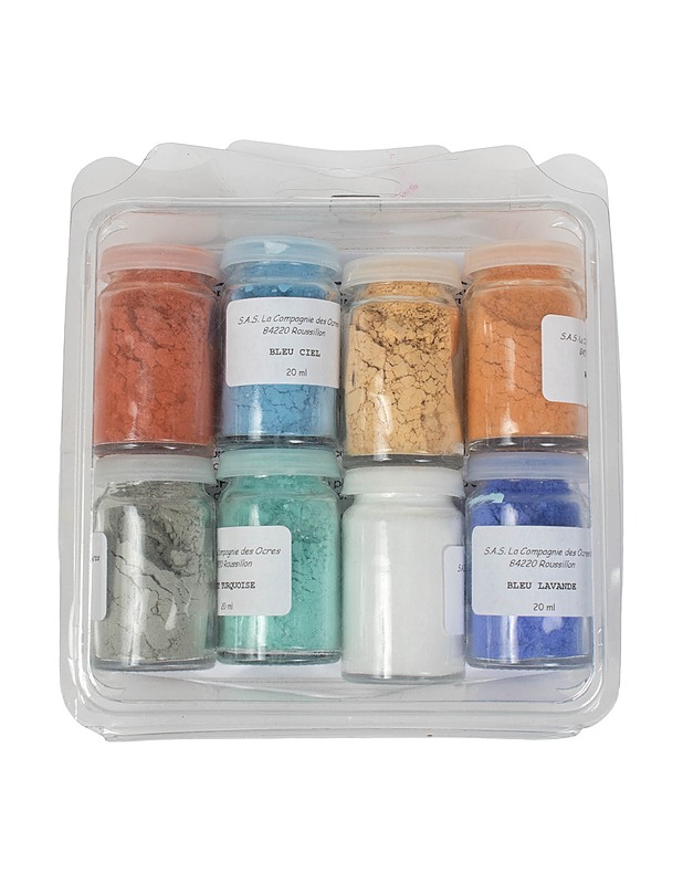 S.A.S COMPAGNIE DES OCRES värijauheet, 8 kpl - Askartelu - 10105505035 - 0