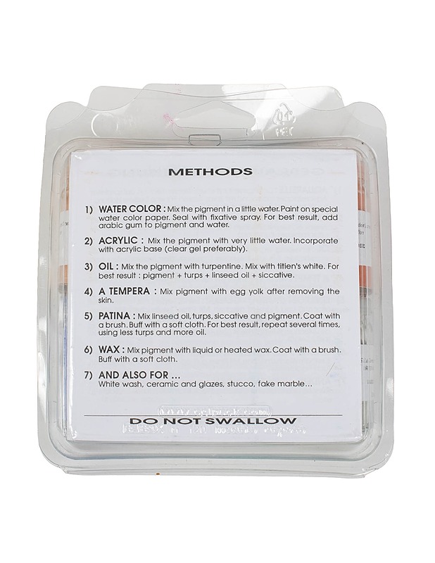 S.A.S COMPAGNIE DES OCRES värijauheet, 8 kpl - Askartelu - 10105505035 - 1