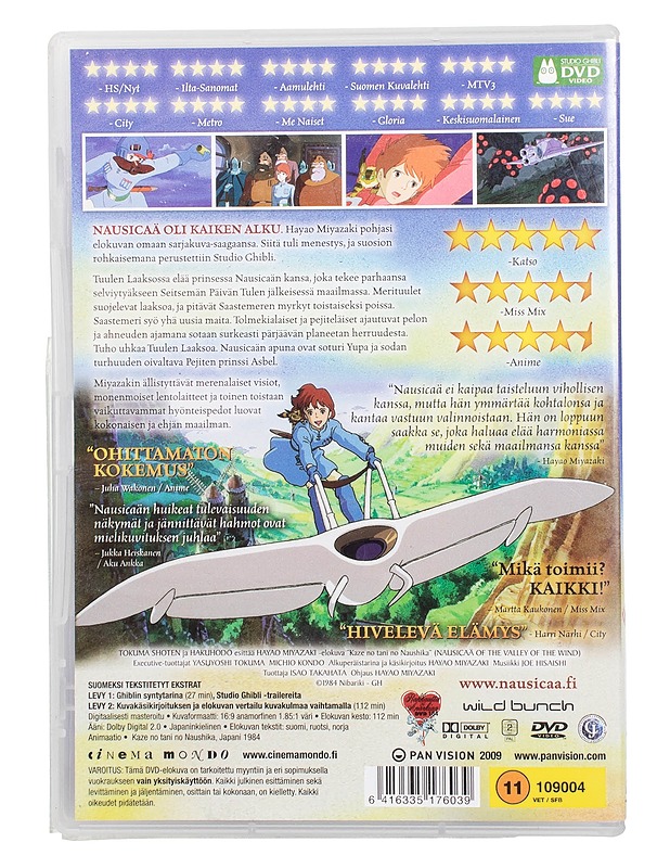 Tuulen Laakson Nausicaä - DVD - DVD-elokuvat - 10105505036 - 1