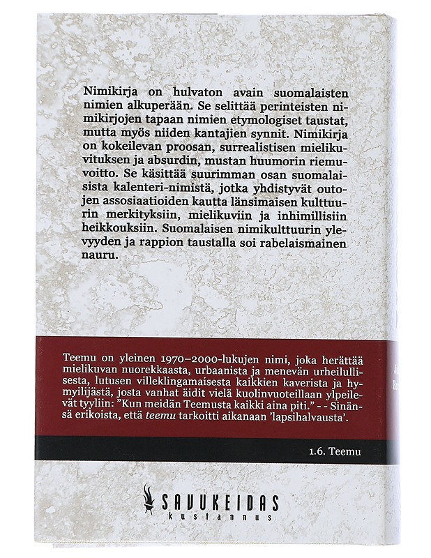 Nimikirja - Juhani Brander - Romaanit ja novellit - 10105505052 - 1