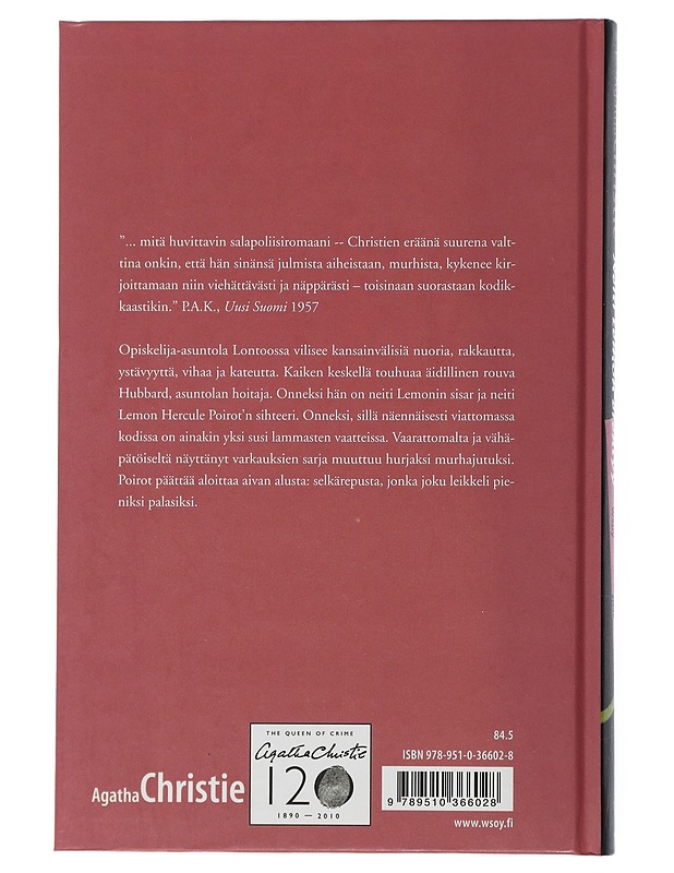 Neiti Lemon erehtyy - Christie, Agatha - Jännitys ja dekkarit - 10105505061 - 1