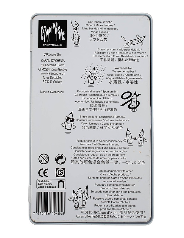 CARAN D'ACHE Junior akvarellipuuvärikynät - Askartelu - 10105505125 - 2