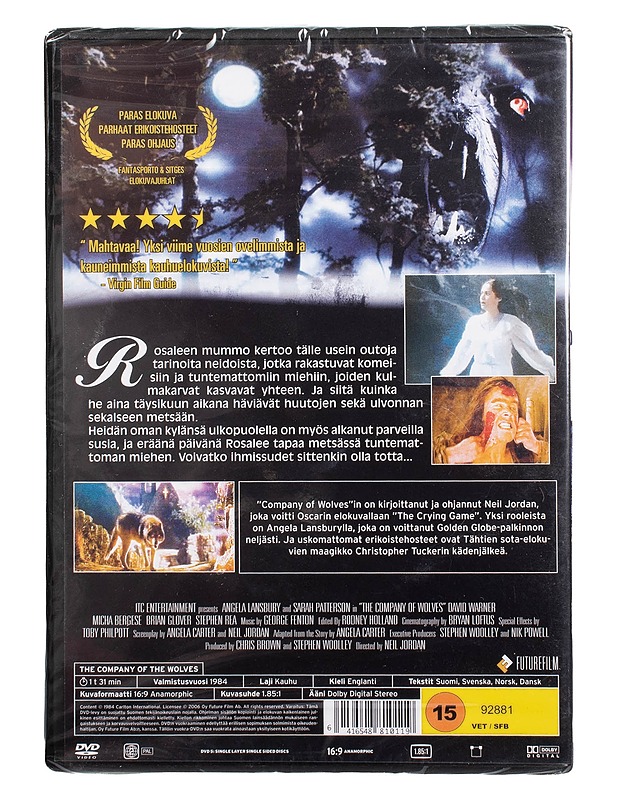 The Company Of Wolves - DVD - DVD-elokuvat - 10105505180 - 1