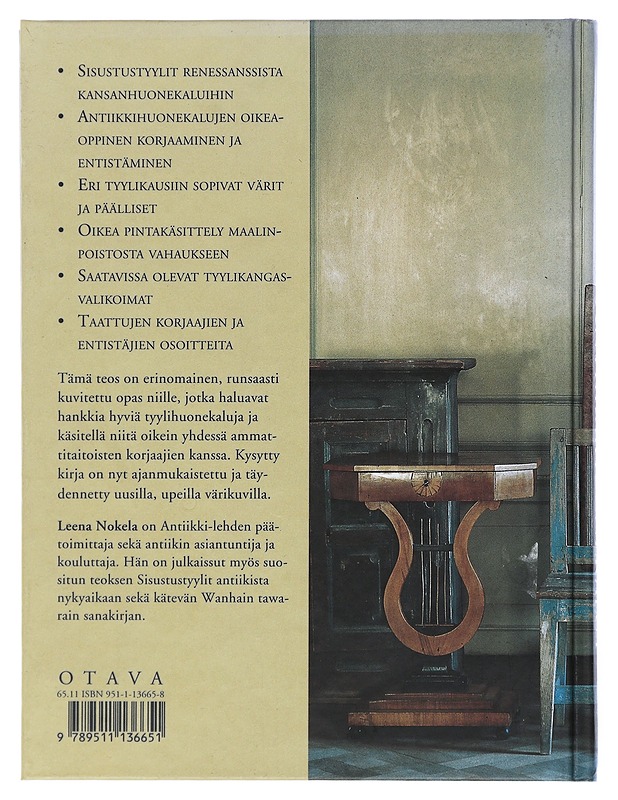 Antiikkihuonekalut - Nokela, Leena - Tietokirjat ja oppaat - 10105505197 - 1