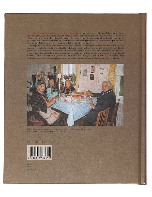 Inkerin keittiö : ruokaperinnettä ja -ohjeita - Kuronen, Aira - Historiakirjat - 10105505218 - 1