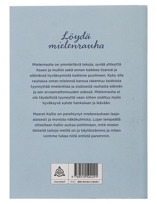 Mielenrauha - Maaret Kallio - Tietokirjat ja oppaat - 10105505249 - 1