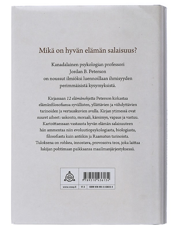 12 elämänohjetta : käsikirja kaaosta vastaan - Peterson, Jordan B. - Tietokirjat ja oppaat - 10105505282 - 1