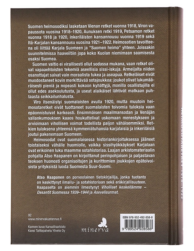 Suomalaisten heimosotaretket 1918-1922 - Haapanen, Atso - Historiakirjat - 10105505294 - 1